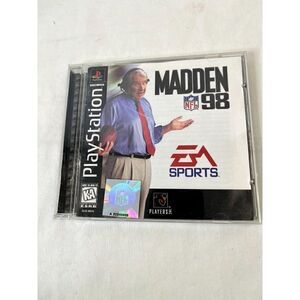 Madden NFL 98- PS1 Complete Playstation Game Tested & Working Clean Disc